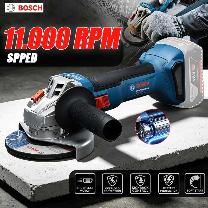 BOSCH GWS 18V-8 Cordless Angle - Power Tools Professional review and price
